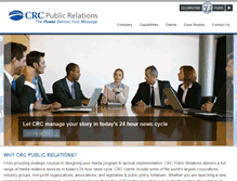 Tablet Screenshot of crcpublicrelations.com